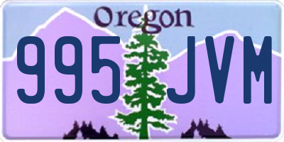 OR license plate 995JVM