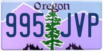 OR license plate 995JVP