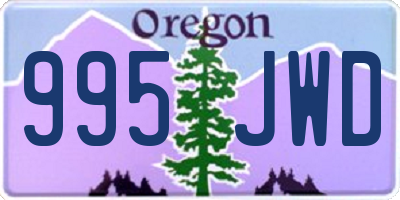 OR license plate 995JWD