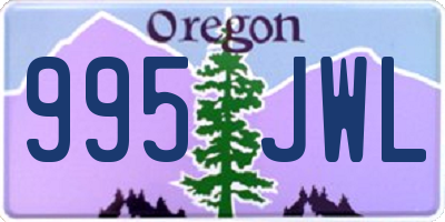 OR license plate 995JWL