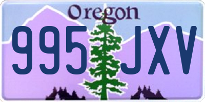 OR license plate 995JXV