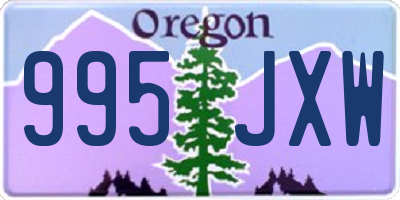 OR license plate 995JXW