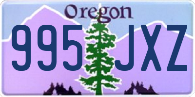 OR license plate 995JXZ