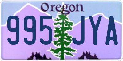 OR license plate 995JYA
