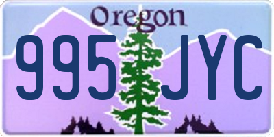 OR license plate 995JYC