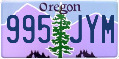 OR license plate 995JYM