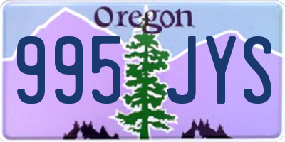 OR license plate 995JYS