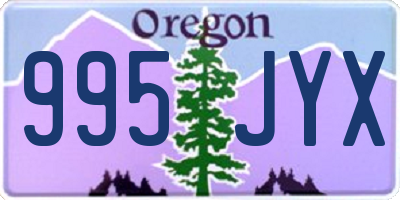OR license plate 995JYX