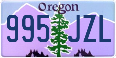 OR license plate 995JZL