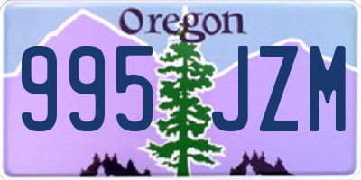 OR license plate 995JZM