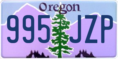 OR license plate 995JZP
