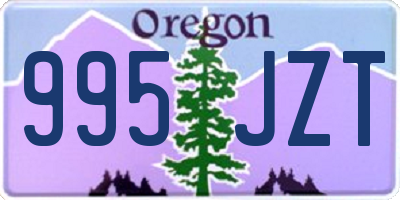 OR license plate 995JZT