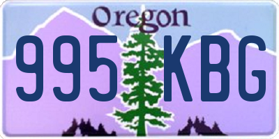 OR license plate 995KBG