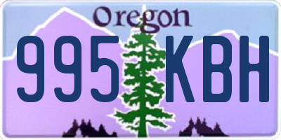 OR license plate 995KBH