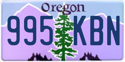 OR license plate 995KBN