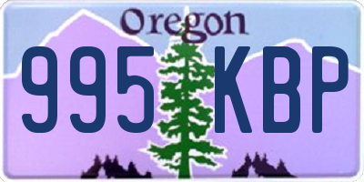 OR license plate 995KBP