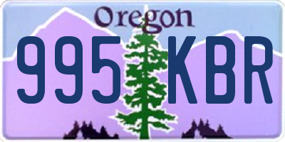 OR license plate 995KBR