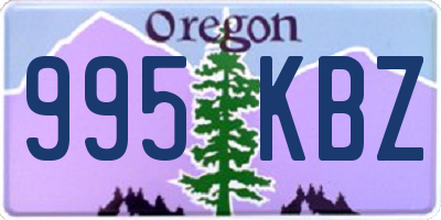 OR license plate 995KBZ