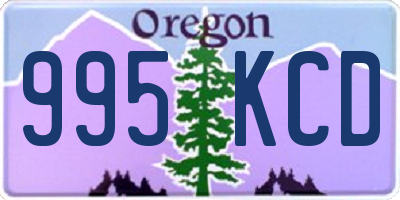 OR license plate 995KCD