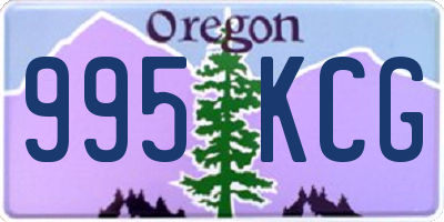 OR license plate 995KCG
