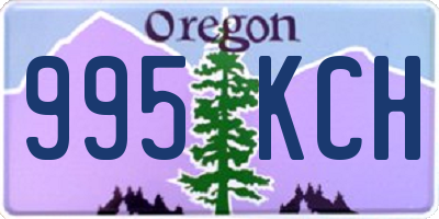 OR license plate 995KCH