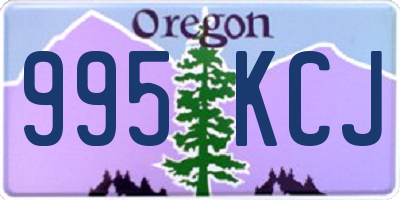 OR license plate 995KCJ