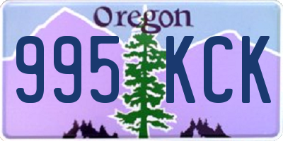OR license plate 995KCK