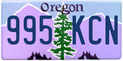 OR license plate 995KCN