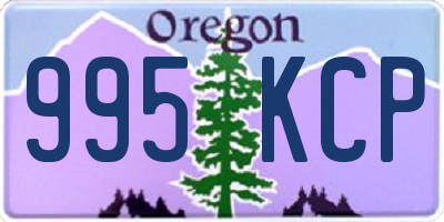 OR license plate 995KCP