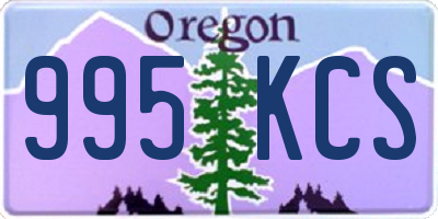 OR license plate 995KCS