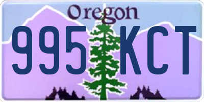 OR license plate 995KCT