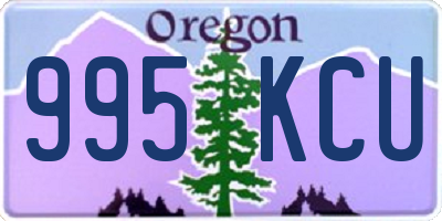 OR license plate 995KCU