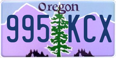 OR license plate 995KCX
