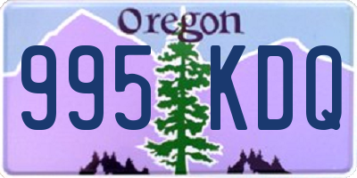 OR license plate 995KDQ