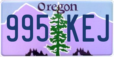 OR license plate 995KEJ