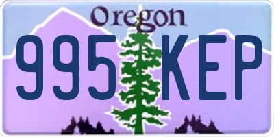 OR license plate 995KEP