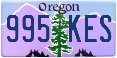 OR license plate 995KES
