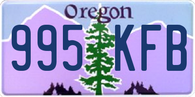 OR license plate 995KFB