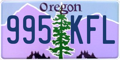 OR license plate 995KFL