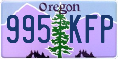 OR license plate 995KFP
