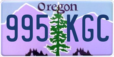 OR license plate 995KGC