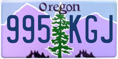 OR license plate 995KGJ