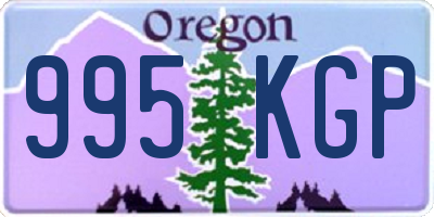 OR license plate 995KGP