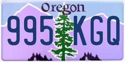 OR license plate 995KGQ