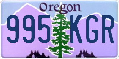 OR license plate 995KGR