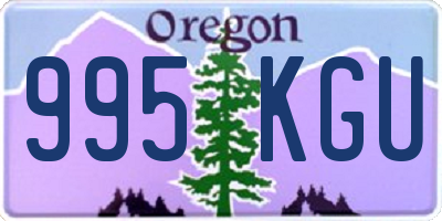 OR license plate 995KGU