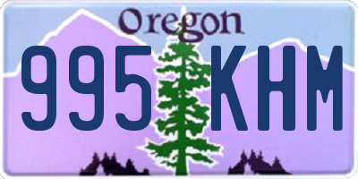 OR license plate 995KHM