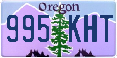 OR license plate 995KHT