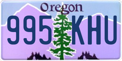 OR license plate 995KHU