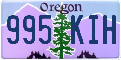 OR license plate 995KIH